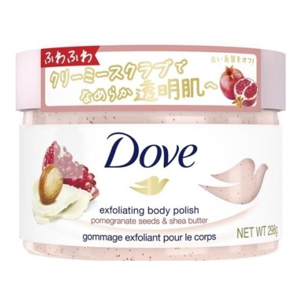 (まとめ買い×10個セット)ユニリーバ ダヴ クリーミースクラブ ザクロ &amp; シアバター 298g (送料無料)