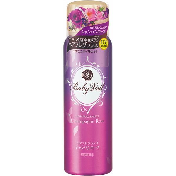 (まとめ買い×10個セット)マンダム ベビーベール ヘアフレグランス シャンパンローズ 80g (送料無料)