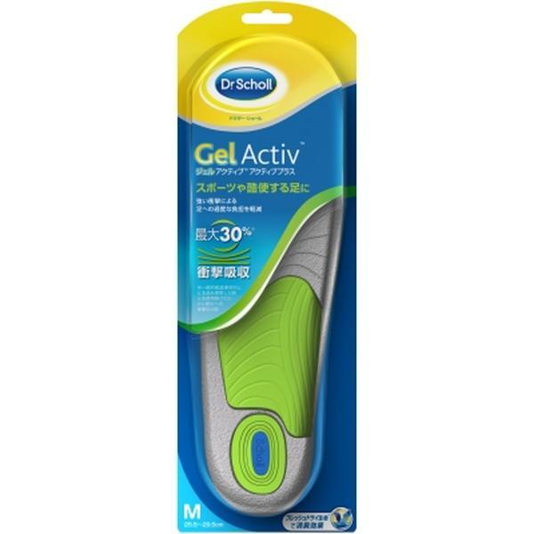 (送料無料・まとめ買い×4個セット)ドクターショール ジェルアクティブ アクティブプラス 中敷き インソール Mサイズ