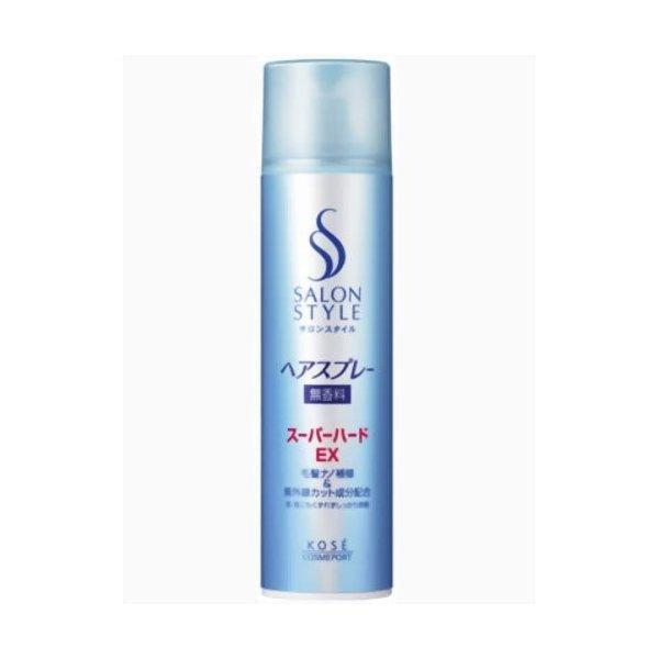 (まとめ買い×6個セット)コーセーコスメポート サロンスタイル ヘアスプレー 無香料 スーパーハード 180g (送料無料)