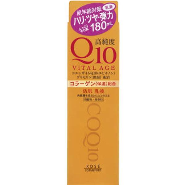 (まとめ買い×24個セット)コーセーコスメポート バイタルエイジ Q10 ミルキィローション 180ML (送料無料)