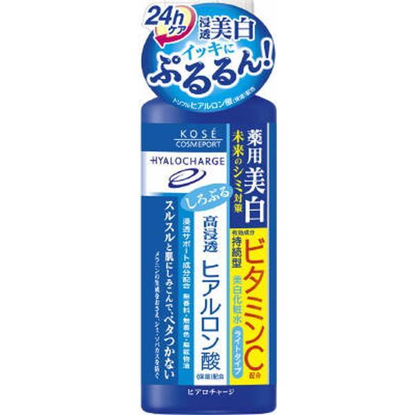 (まとめ買い×10個セット)コーセーコスメポート ヒアロチャージ 薬用 ホワイトローション ライトタイプ 180mL (送料無料)