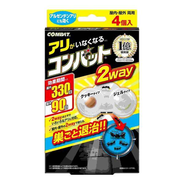 (まとめ買い×10個セット)大日本除虫菊 アリがいなくなるコンバット 2way 4個入 屋内・屋外両用 (送料無料)