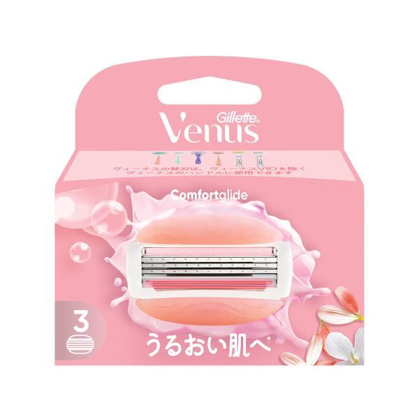 (まとめ買い×10個セット)P\u0026G ジレット ヴィーナス コンフォートグライド うるおい肌 ホワイトティーの香り 3B 替刃 3個入 (送料無料)