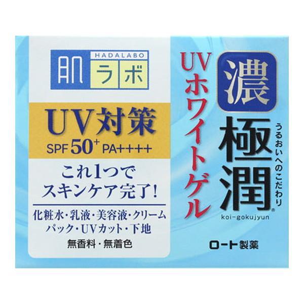 (まとめ買い×42個セット)ロート製薬 肌研 ハダラボ 極潤 UVホワイトゲル 90g (送料無料)