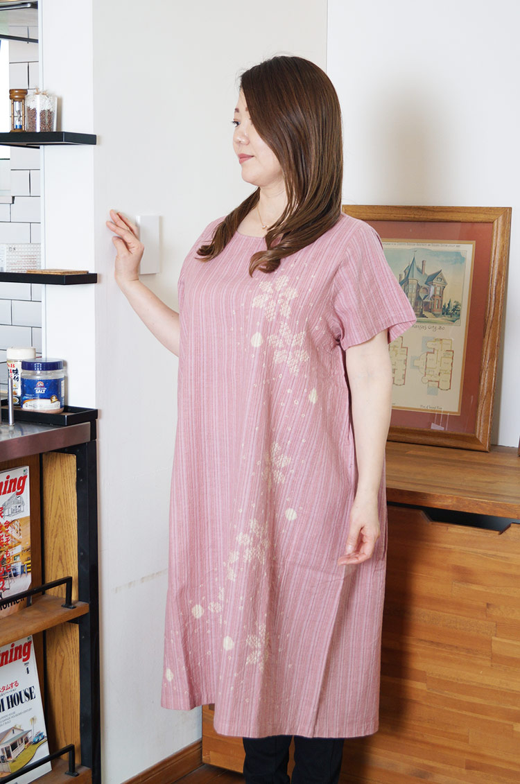 おすすめ チュニック ひめか ワンピース 有松三浦絞り 楊柳 和テイスト トップス