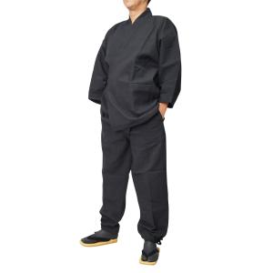 作務衣 日本製　高級-地厚刺し子織作務衣 さむえ 綿100％  S/M/L/LL/3L 2012