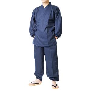 作務衣 日本製　ななこ織り作務衣 袖・裾ゴム式　M/L/LL/3L 5055