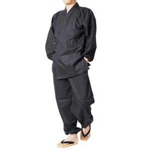 作務衣 日本製　ななこ織り作務衣 袖・裾ゴム式　M/L/LL/3L 5055