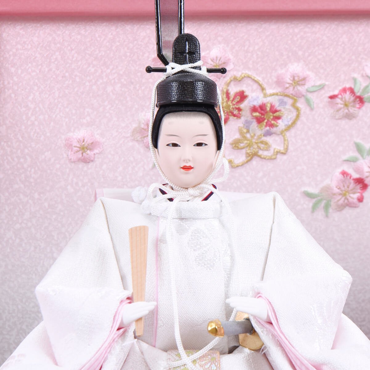 雛人形 雪の輪桜 芥子 小倉草園 ピンク かわいい 収納台 : 人形の館