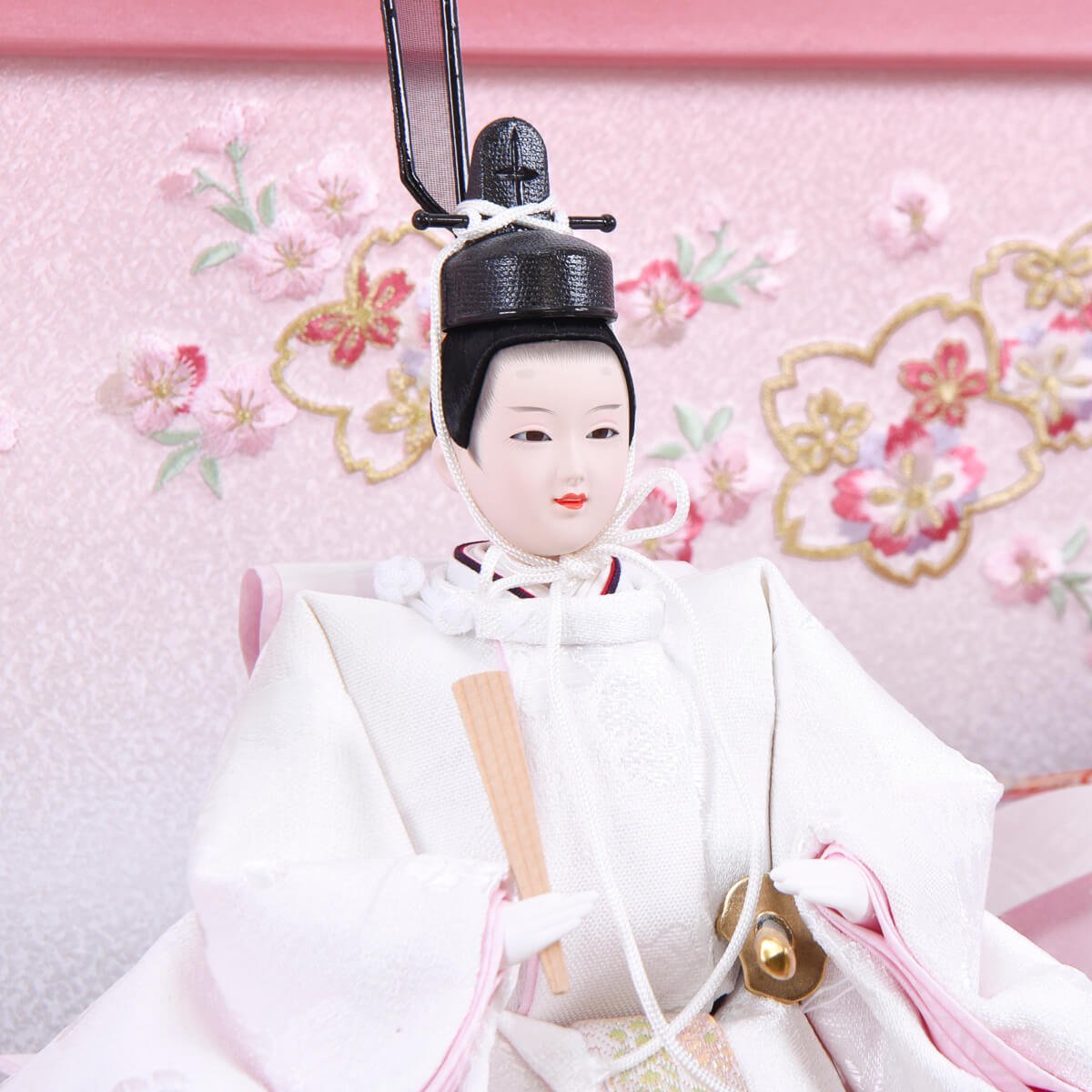 雛人形 雪の輪桜 芥子 小倉草園 ピンク かわいい 収納台 : 人形の館