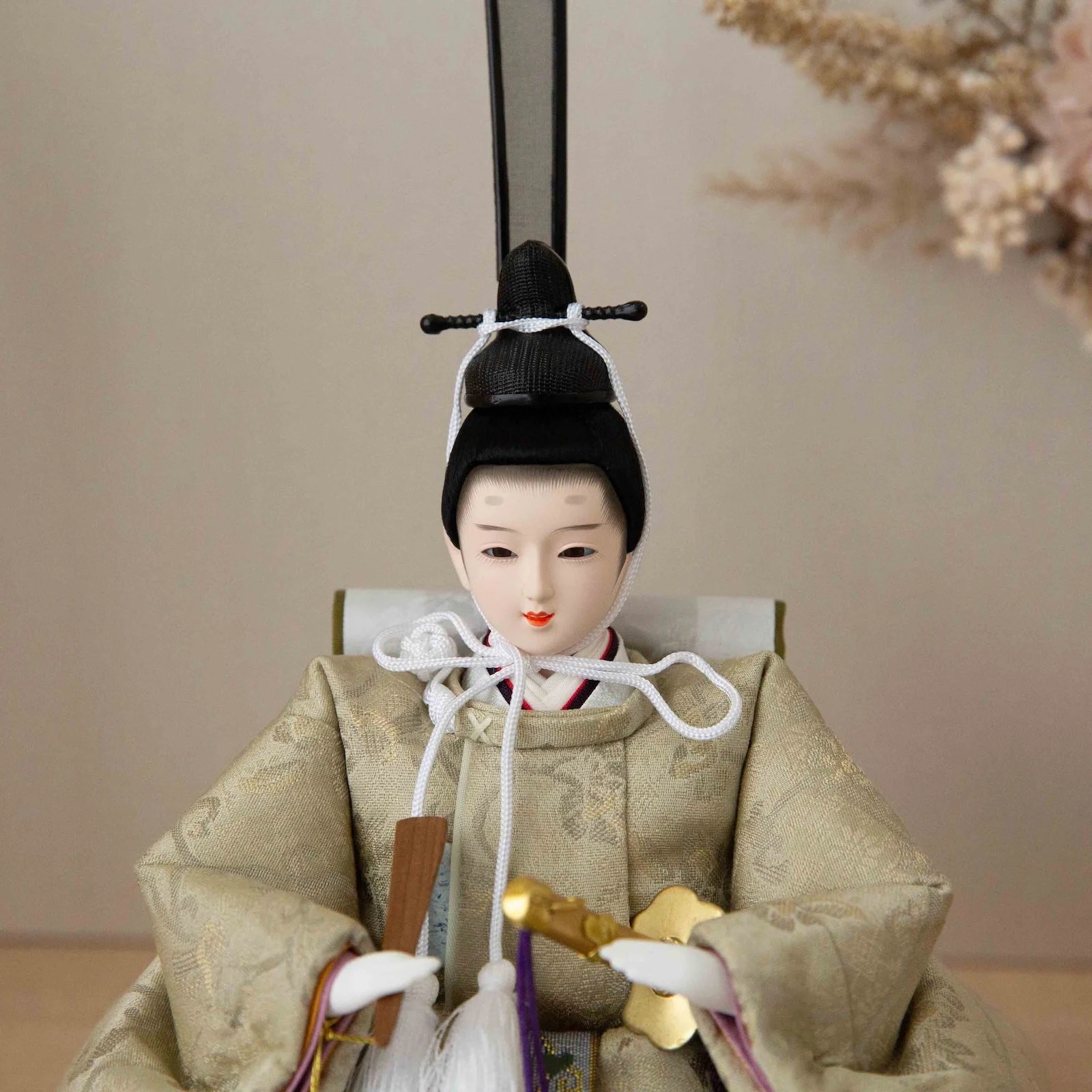 ひな人形 コンパクト おしゃれ モダン 芥子 親王飾 西陣織 正絹錦