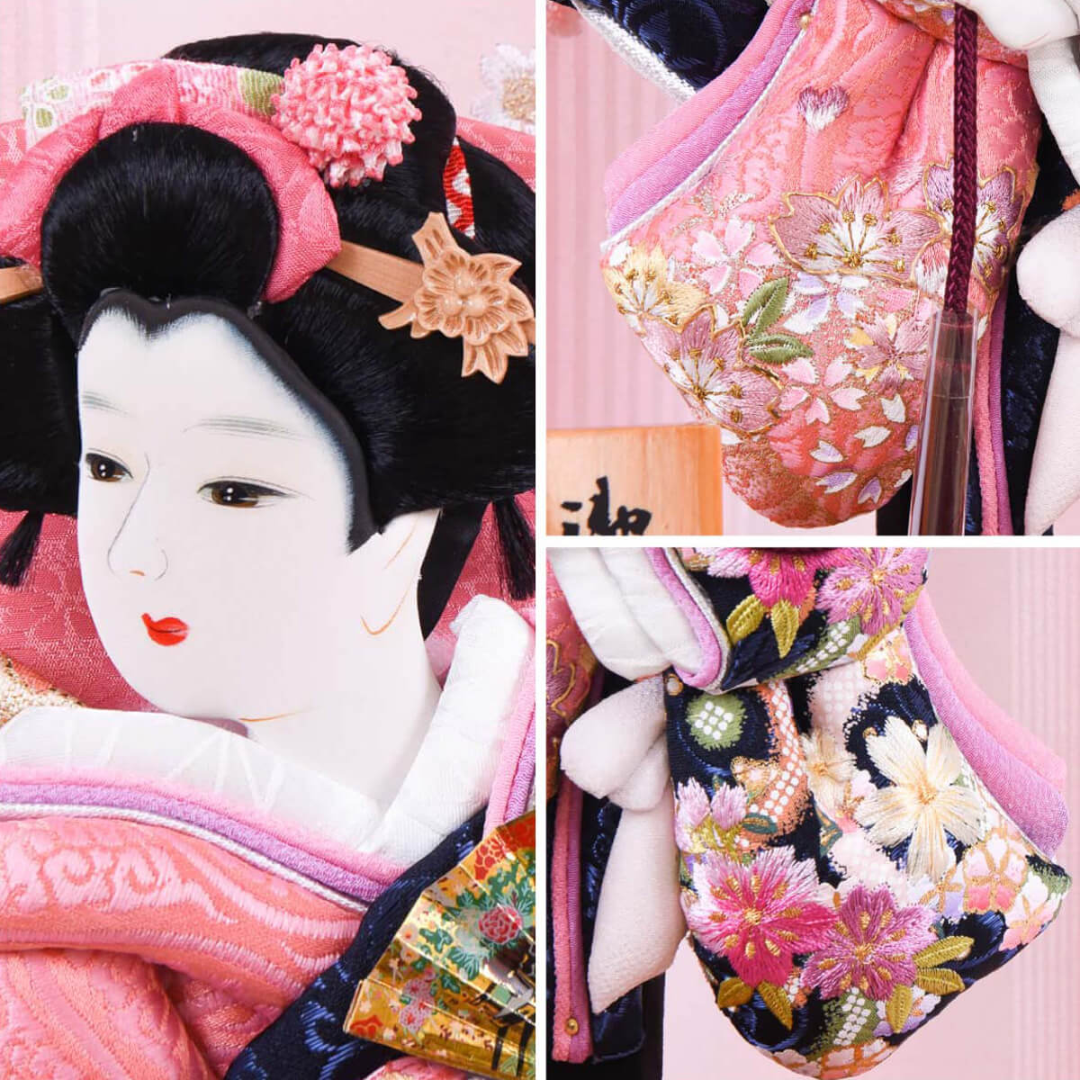 羽子板紗良 羽子板のみ 押絵羽子板 羽子板 10号小春 桧 ひのき 桜刺繍 匠一