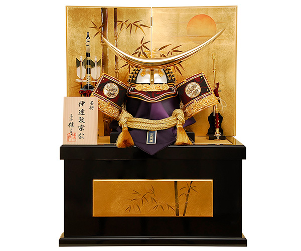 五月人形 K-50 伊達政宗 30号兜収納飾り 【人形の佳月】【送料無料