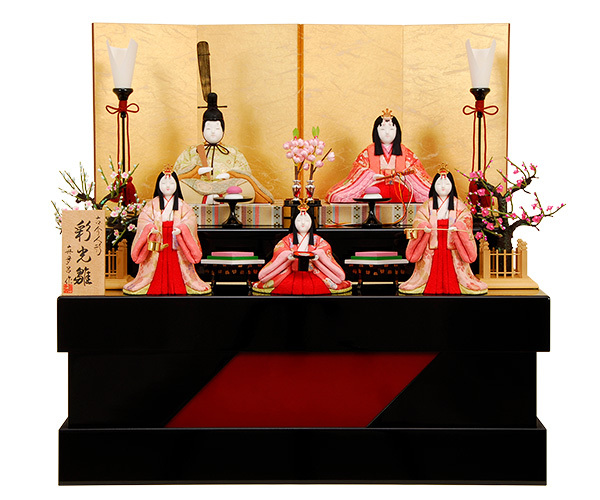 雛人形 K429 真多呂作 木目込人形 人形の佳月 高級品 送料無料 : 人形