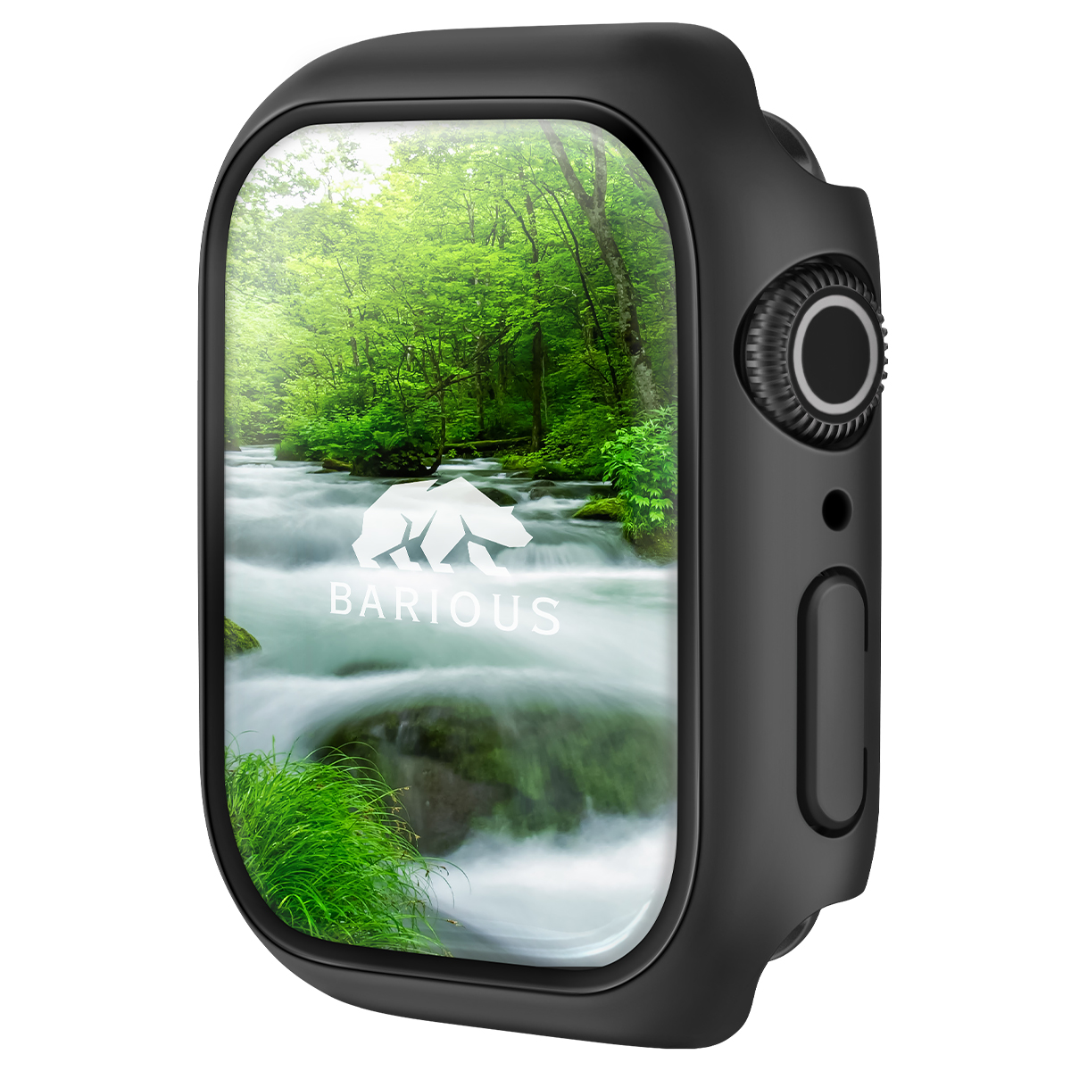 Apple Watch カバー Series10 対応 42mm 46mm アップルウォッチ ケース Series9 8 7 41mm 45mm Series6 5 4 40mm 44mm 防水 ガラス 衝撃 黒 BARIGUARD3 BARIOUS |  | 01