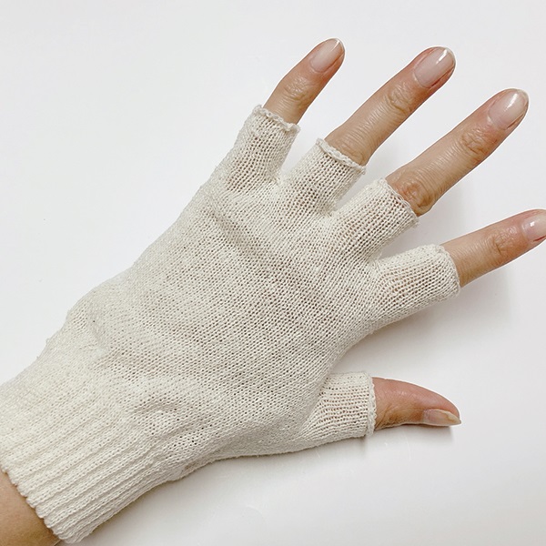 シルク 手袋 日本製 シルク手袋 スマホ対応 レディース メンズ 作業用 冷え取り 指なし 指先が出る アームウォーマー｜hinatajapan｜02