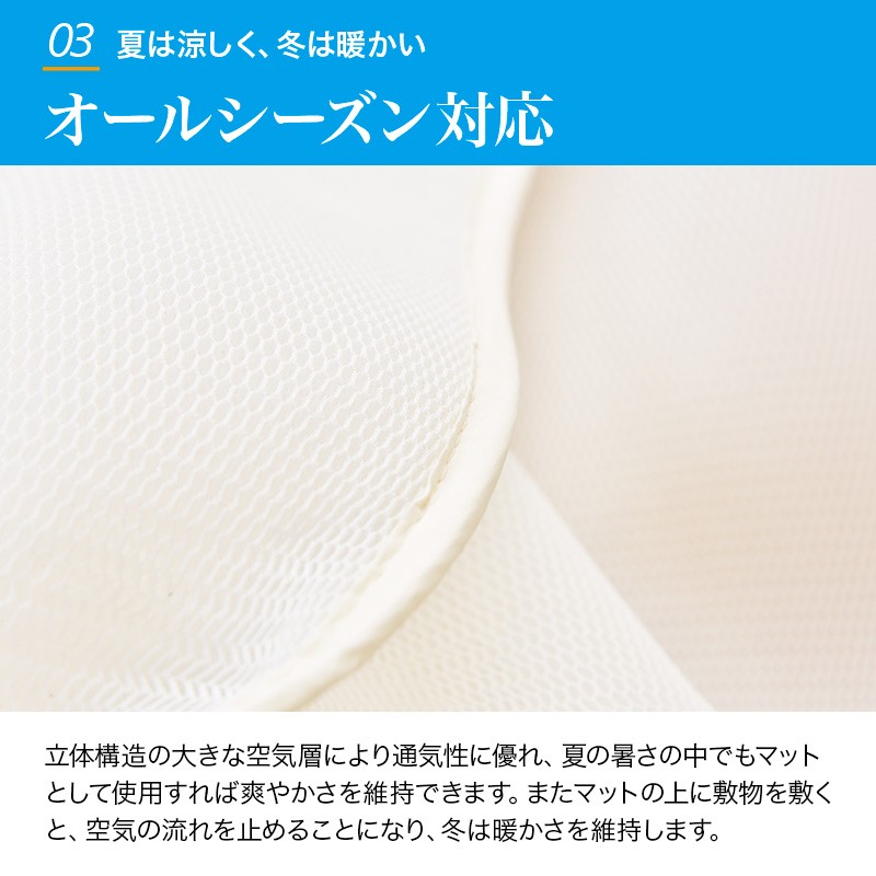 ハニカムメッシュ 敷きパッド サマー 敷きパット ダブル 旭化成