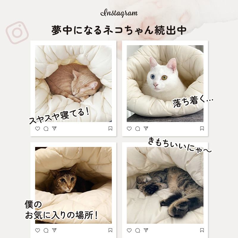 はいるにゃん ねこのおふとん Mサイズ 防ダニ 抗菌 ポリ エステル100% ペットベッド クッ ション ベッド 猫用 犬用 ペット 犬 猫 洗える  ねこ ネコ