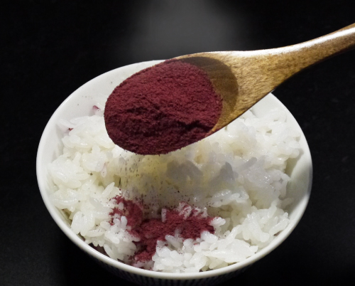 カシスふりかけ CASSIS DE OKOME 青森県産カシスと赤しそのふりかけ カシス粉末　皮膚ガス　アントシアニン　カシスポリフェノール　国産カシス粉末