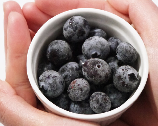 国産ブルーベリー果実　青森県産ブルーベリー　冷凍ブルーベリー