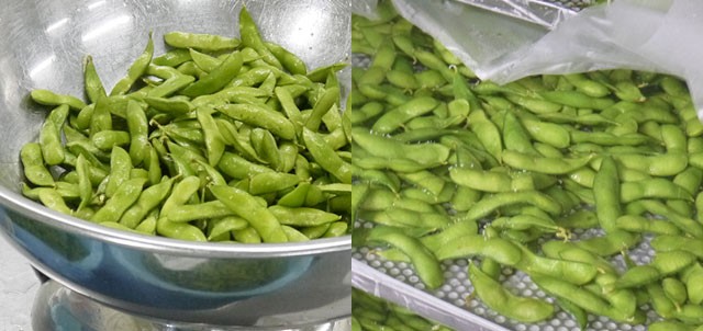 安心・安全の国産冷凍枝豆は濃い旨味が特徴です