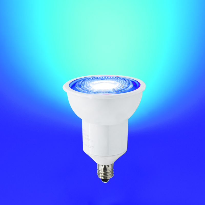 LEDカラースポットライト 調光可能ハロゲン電球 E11 調光器対応 ピンク