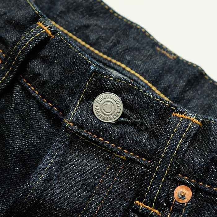 桃太郎ジーンズ ヒノヤ別注 家紋刺繍 ナローテーバード W31
