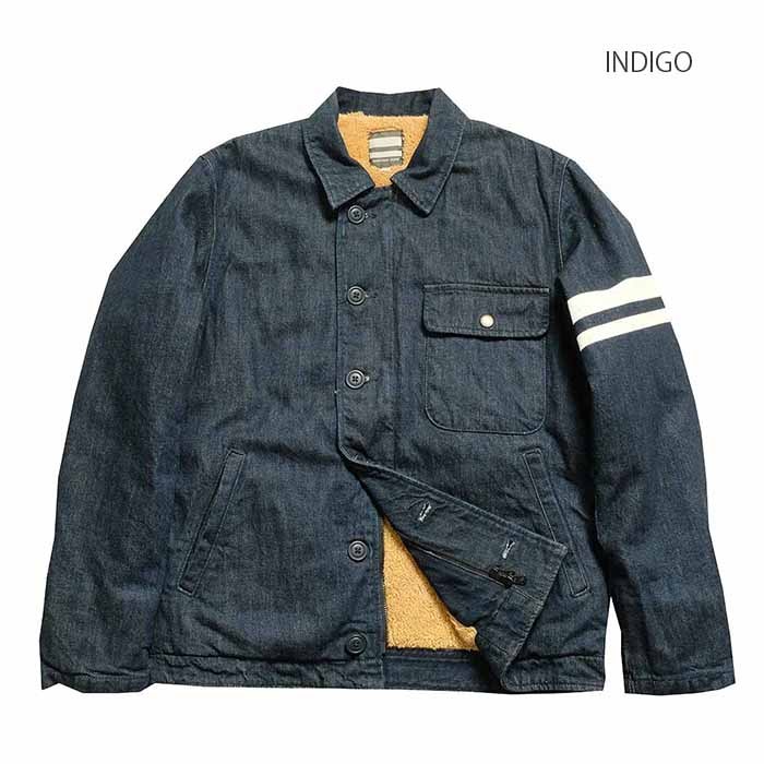 状態よし　桃太郎ジーンズミリタリーボアジャケット 桃太郎ジーンズ（MOMOTARO JEANS） Lot.03-135 12oz デニム バックボア