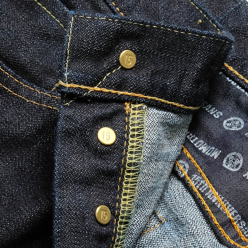 MOMOTARO JEANS 15周年記念モデル 15.7オンス ブロークンデニム ナロー