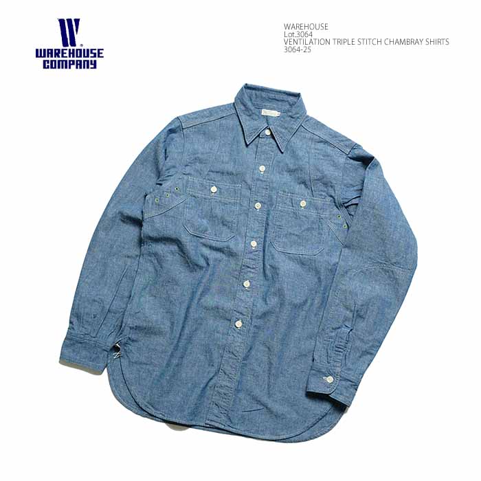 ウエアハウス　長袖シャツ42 WAREHOUSE（ウエアハウス） WAREHOUSE 3064-25 Lot.3064 ベンチュ
