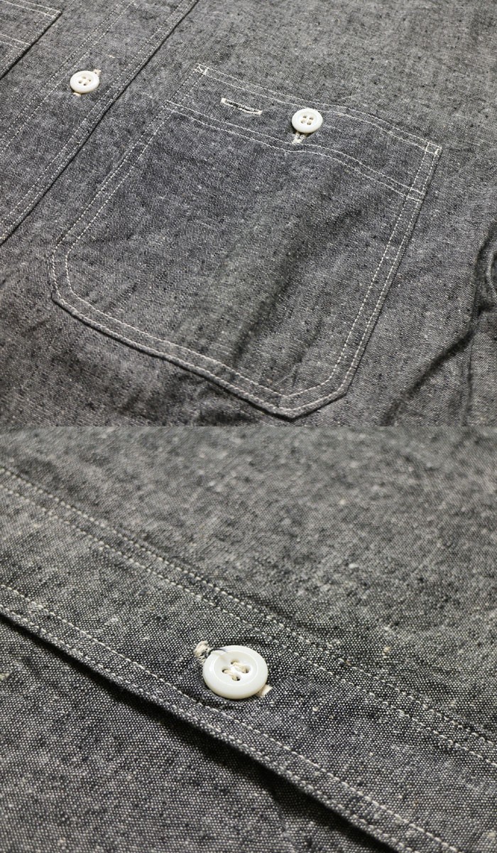 WAREHOUSE（ウエアハウス） Lot 3076 トリプルステッチ 長袖ワーク