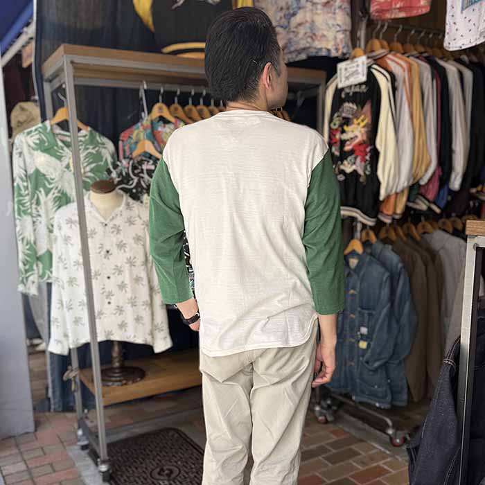 WAREHOUSE（ウエアハウス） WAREHOUSE 4800COY-25 7分袖 ベースボールT