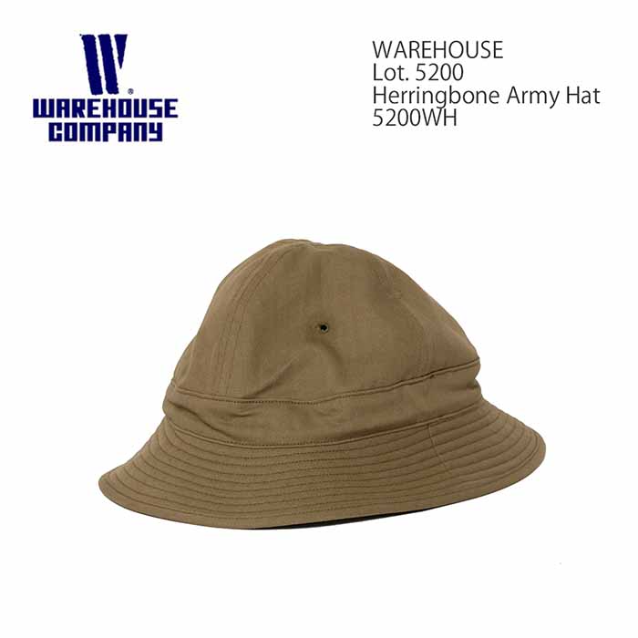 WAREHOUSE ウエアハウス 5200WH-HB ヘリンボーン アーミーハット