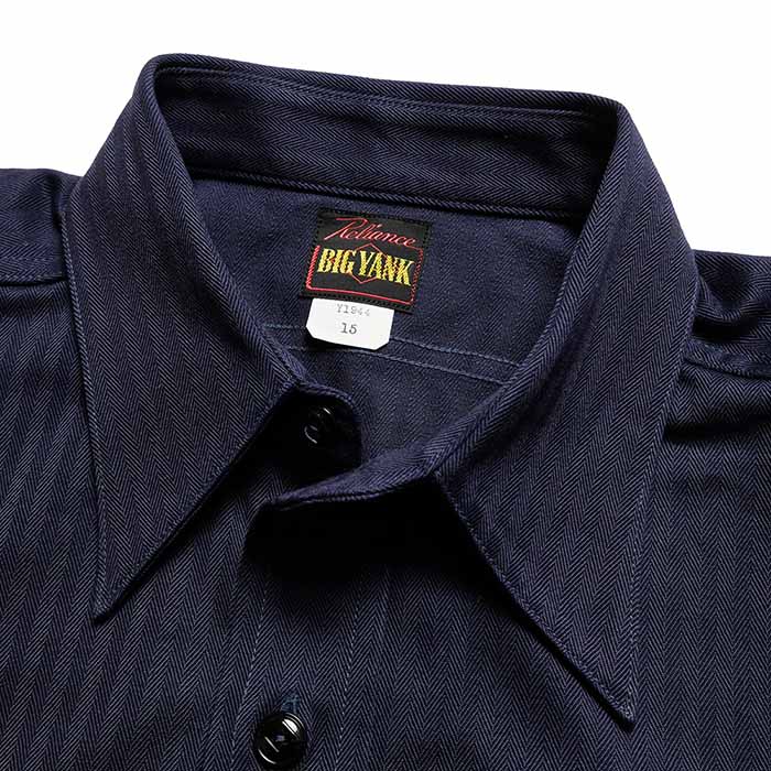 40年代BIG YANK ビックヤンク 半袖ヘリンボーン ヴィンテージシャツ BIG YANK（ビッグヤンク） BIG YANK 602-261-03 Y1944 ヘリンボーン