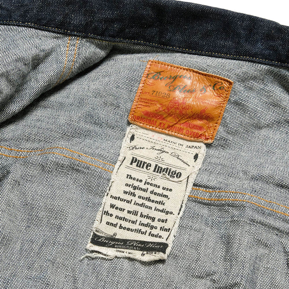 野の道 バーガスプラス BURGUS PLUS 71928-XX-02 Lot.71928 14oz 本藍