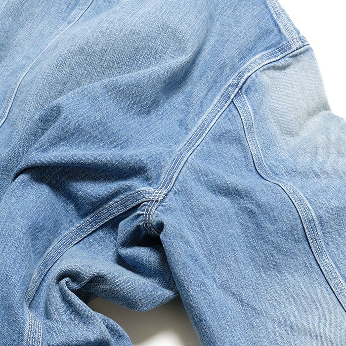 BURGUS PLUS（バーガスプラス） 12oz デニムカバーオール ユーズド