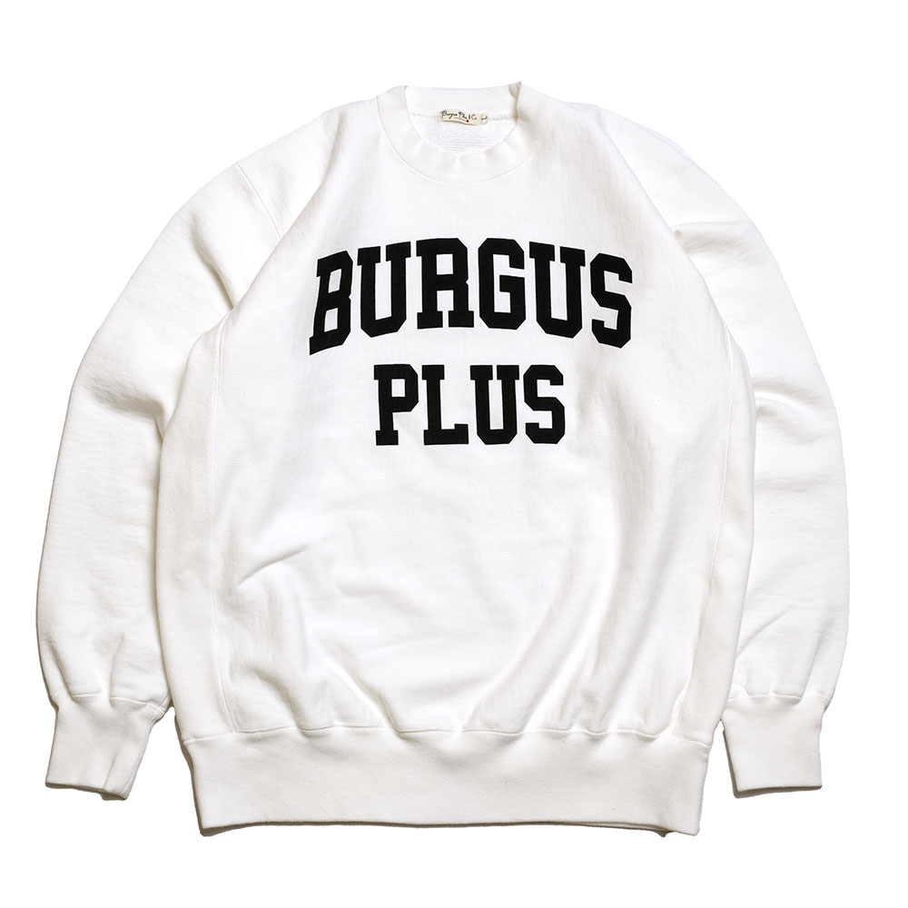 BURGUS PLUS (バーガスプラス) ロゴ クルースウェット 