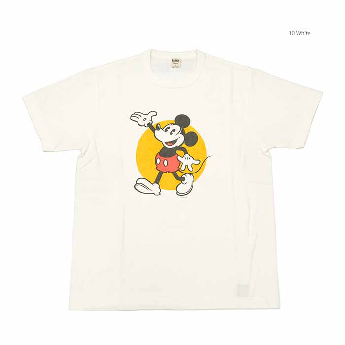 バーンズ BARNS BR-24167 吊り編み プリント Tシャツ - MICKEY - | ヒノ...