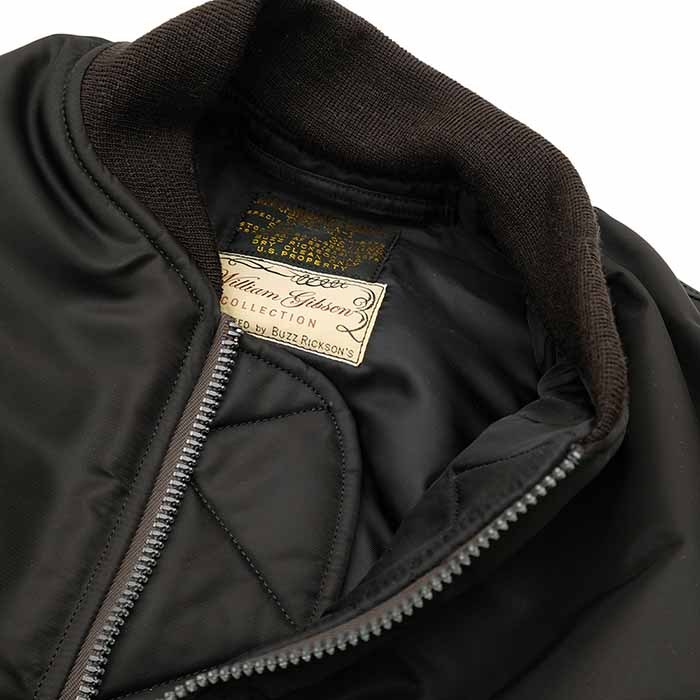BUZZ RICKSON'S バズリクソンズ BLACK MA-1 SLENDER LONG