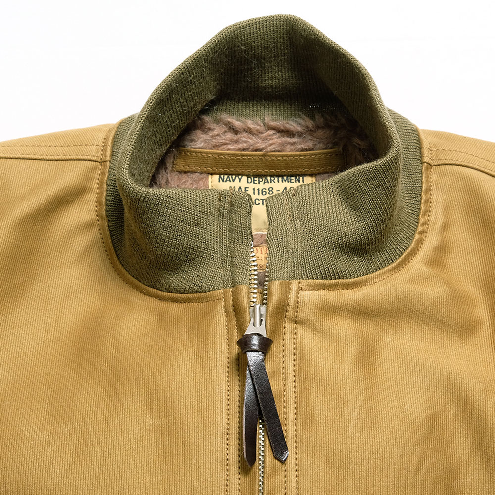 バズリクソンズ　B‐15 カーキ　年季物サイズ38 BUZZ RICKSON'S バズリクソンズ アウター BR15759 デッキジップ カーキ