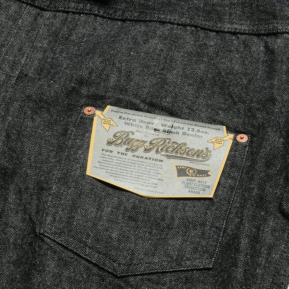 BUZZ RICKSON'S バズリクソンズ BR16042 WORLD WAR II BLACK DENIM