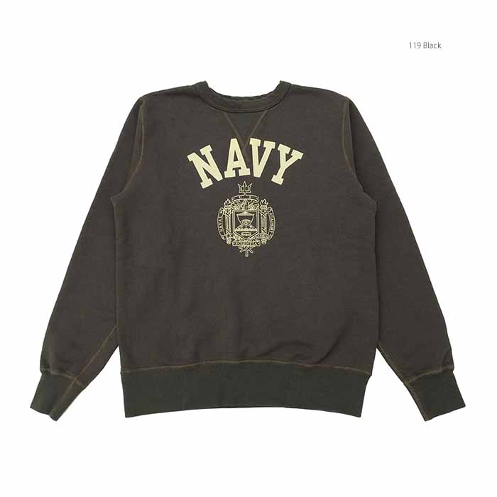 バズリクソンズ BUZZ RICKSON'S BR69339 セットインクルースウェット トレーナー - NAVY - メンズ | ヒノヤ