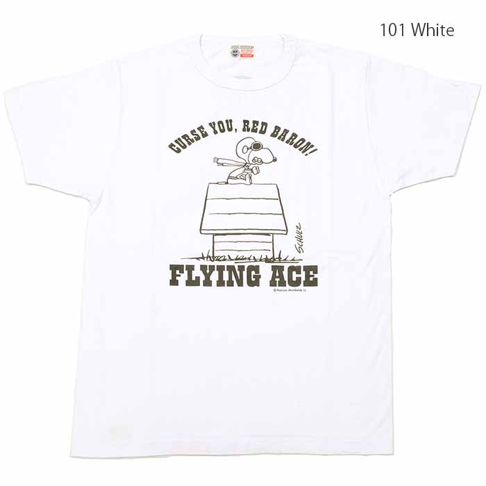 BUZZ RICKSON'S × PEANUTS（バズリクソンズ）Tシャツ - FLYING ACE