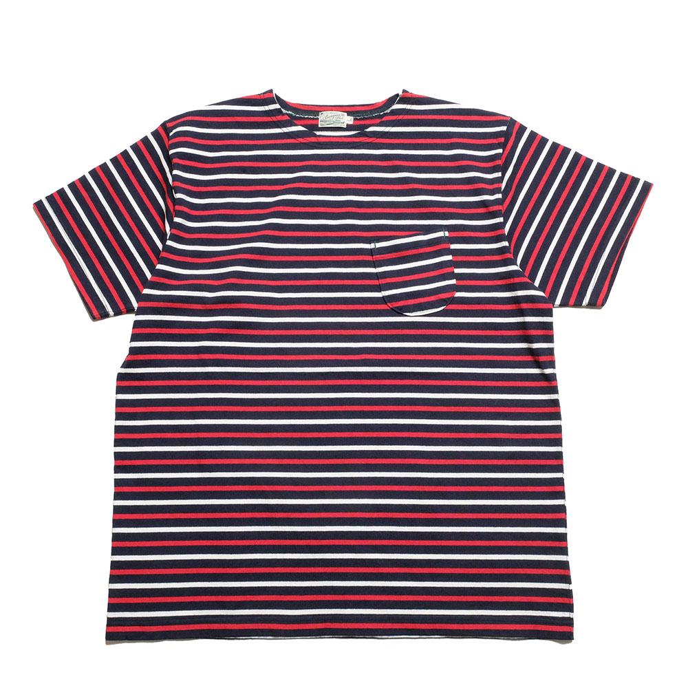 バーガスプラス BURGUS PLUS HBP-026BD ワイド バスクシャツ ボーダー 半袖　S/S メンズ | ヒノヤ HINOYA | BURGUS PLUS | 01