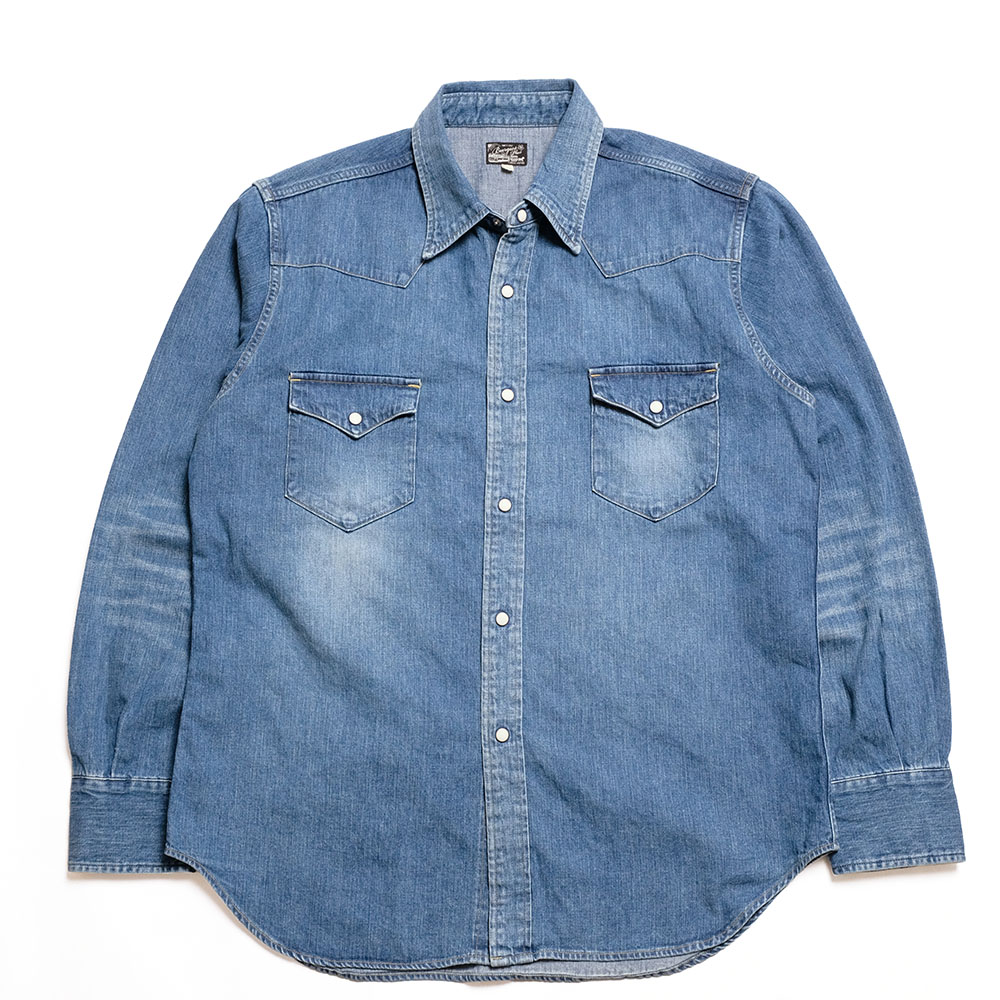 BURGUS PLUS バーガスプラス BURGUS PLUS 8oz デニムウェスタンシャツ