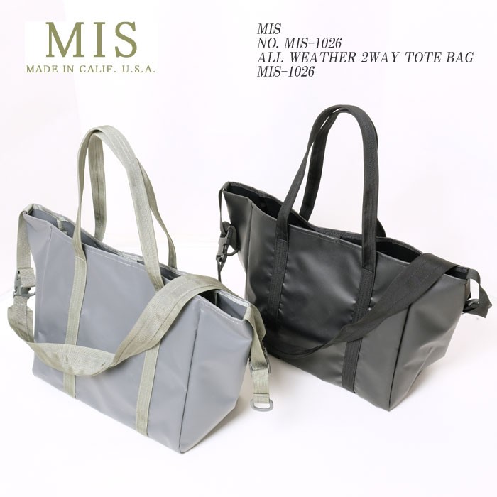 MIS (エムアイエス) NO. MIS-1026 オールウェザー 2WAY トートバッグ