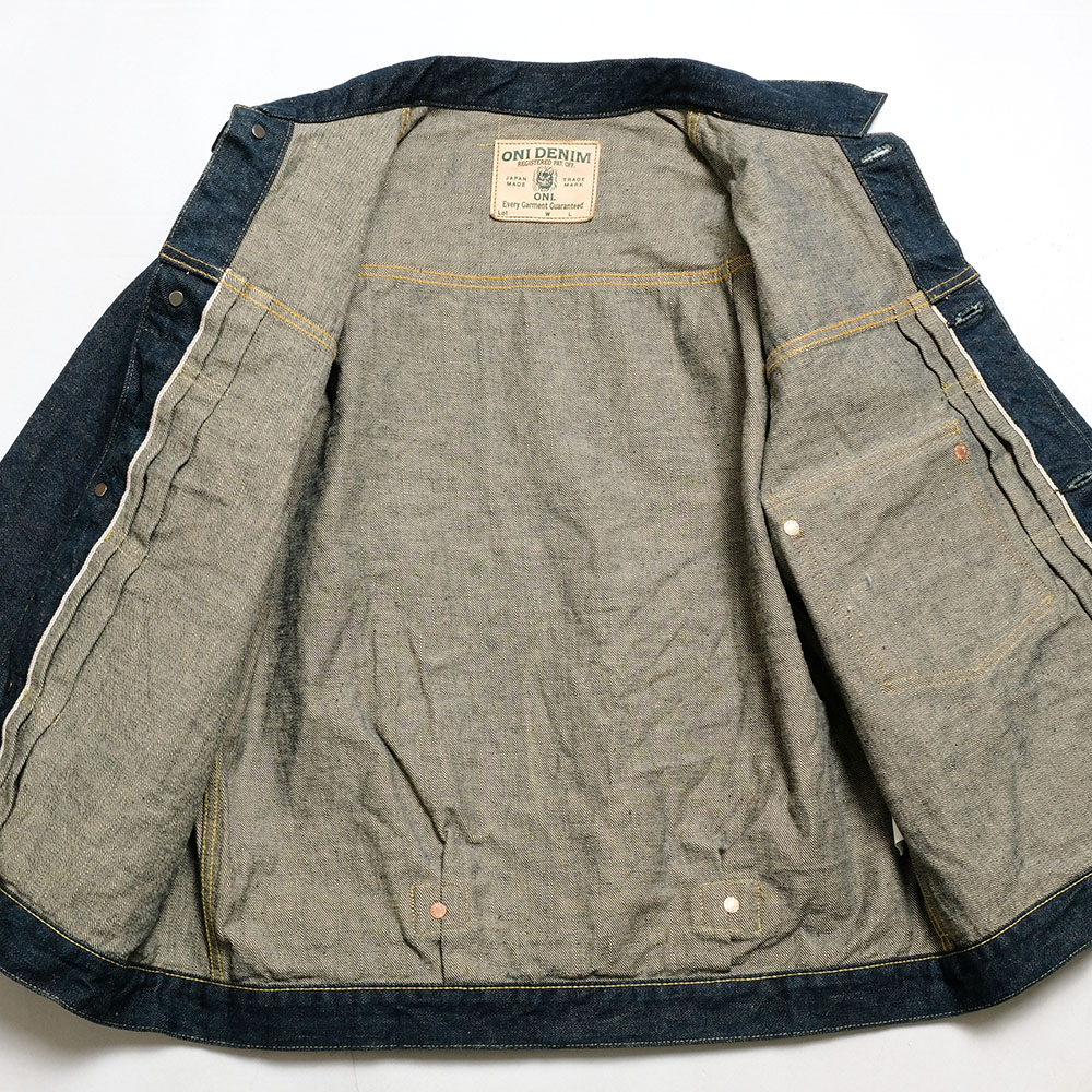 鬼デニム ONI DENIM ONI-01507LIS Type 1st ジャケット 15oz 石川台