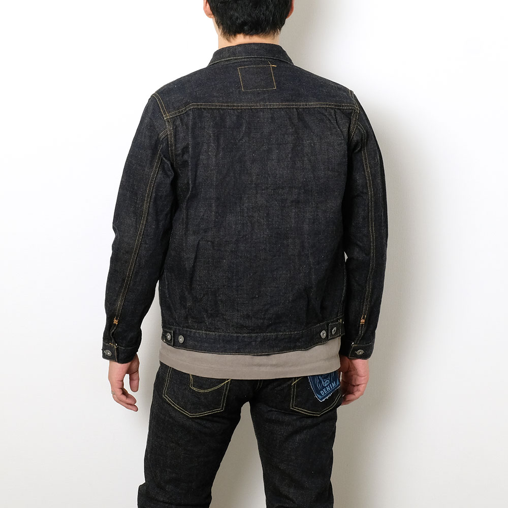 ONI DENIM 鬼デニム　デニムジャケット　インディゴ Gジャン 鬼デニム ONI DENIM ONI-02516P14-KBE 14oz インディゴ × ベージュ 青