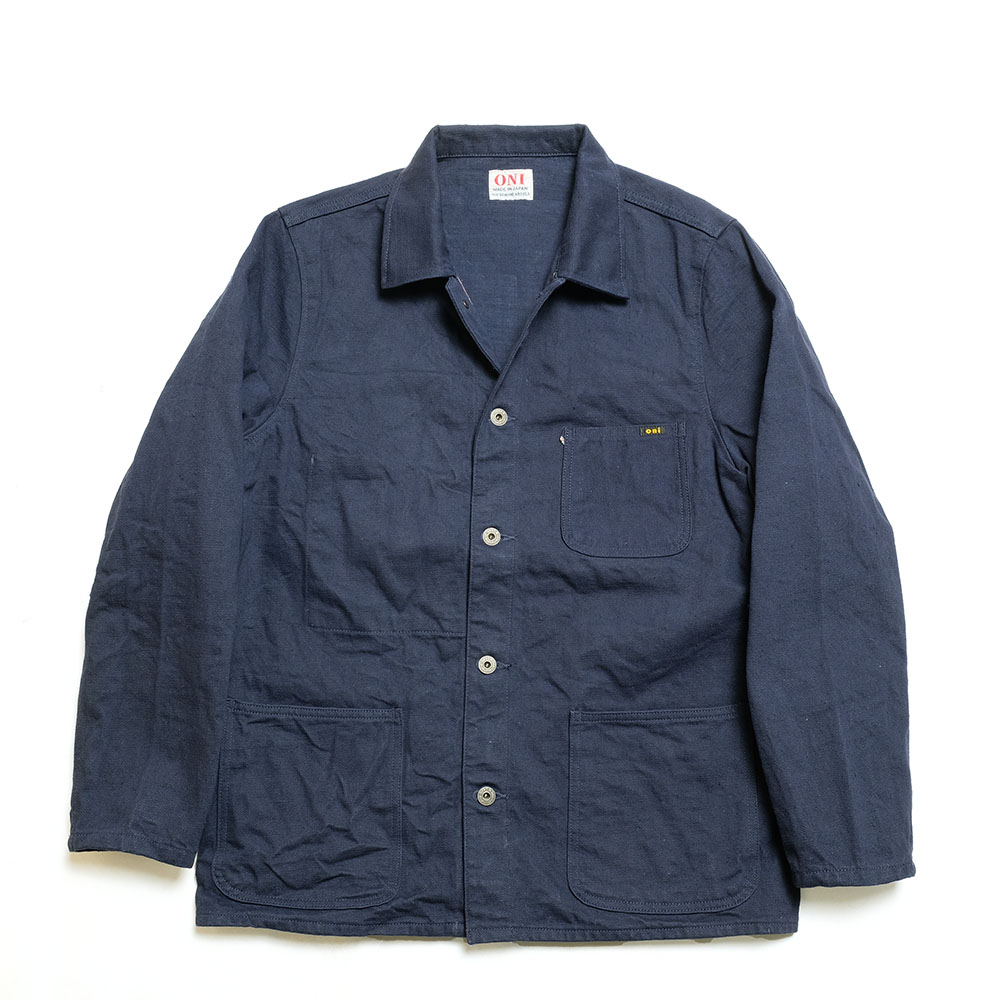 鬼デニム（ONI DENIM）　カバーオール 12オンス カラーデニム　ONI-03501BE NVOL
